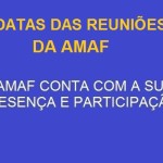 Calendário das reuniões da AMAF.